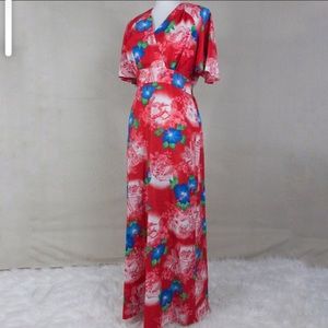 Vintage ROYAL HAWAIIAN maxi dress size 16
